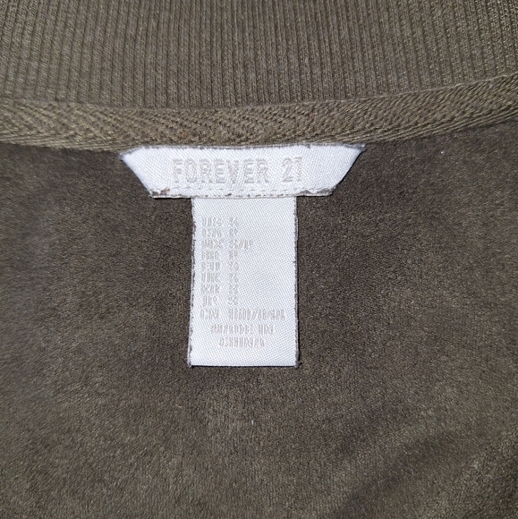 Suede green zip up - Picture 7 of 8
